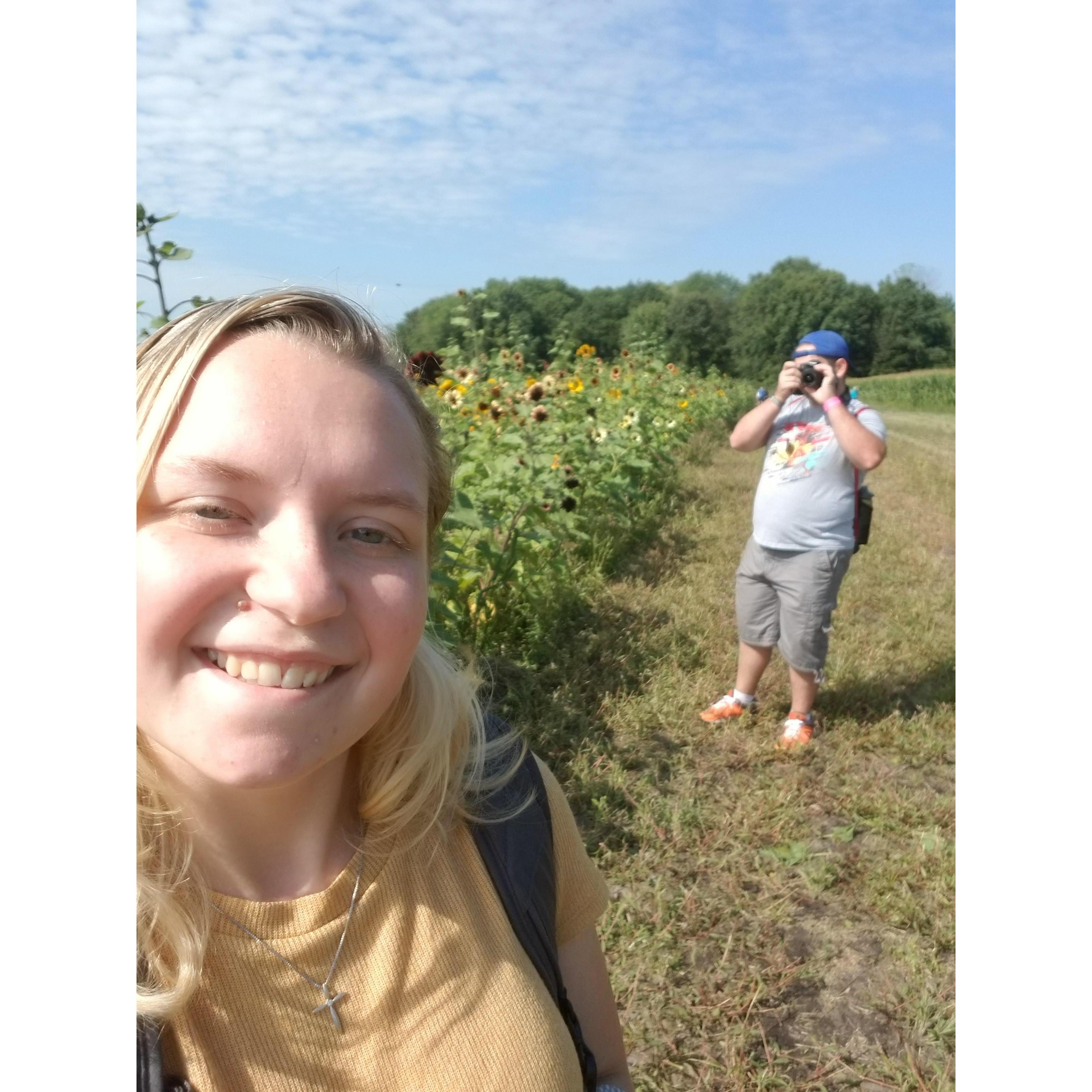 Forever taking Claire to sunflower fields