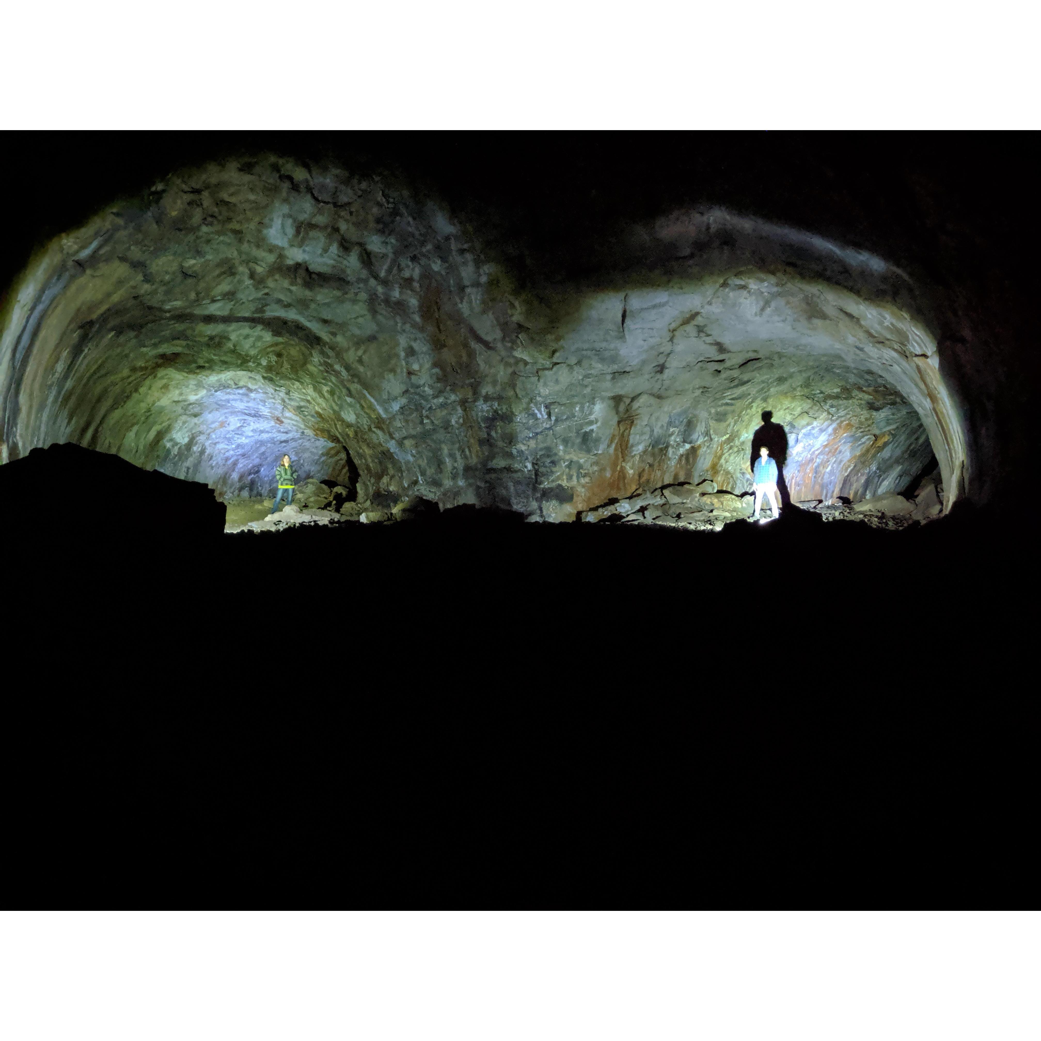 Exploring some lava tubes in Arizona!