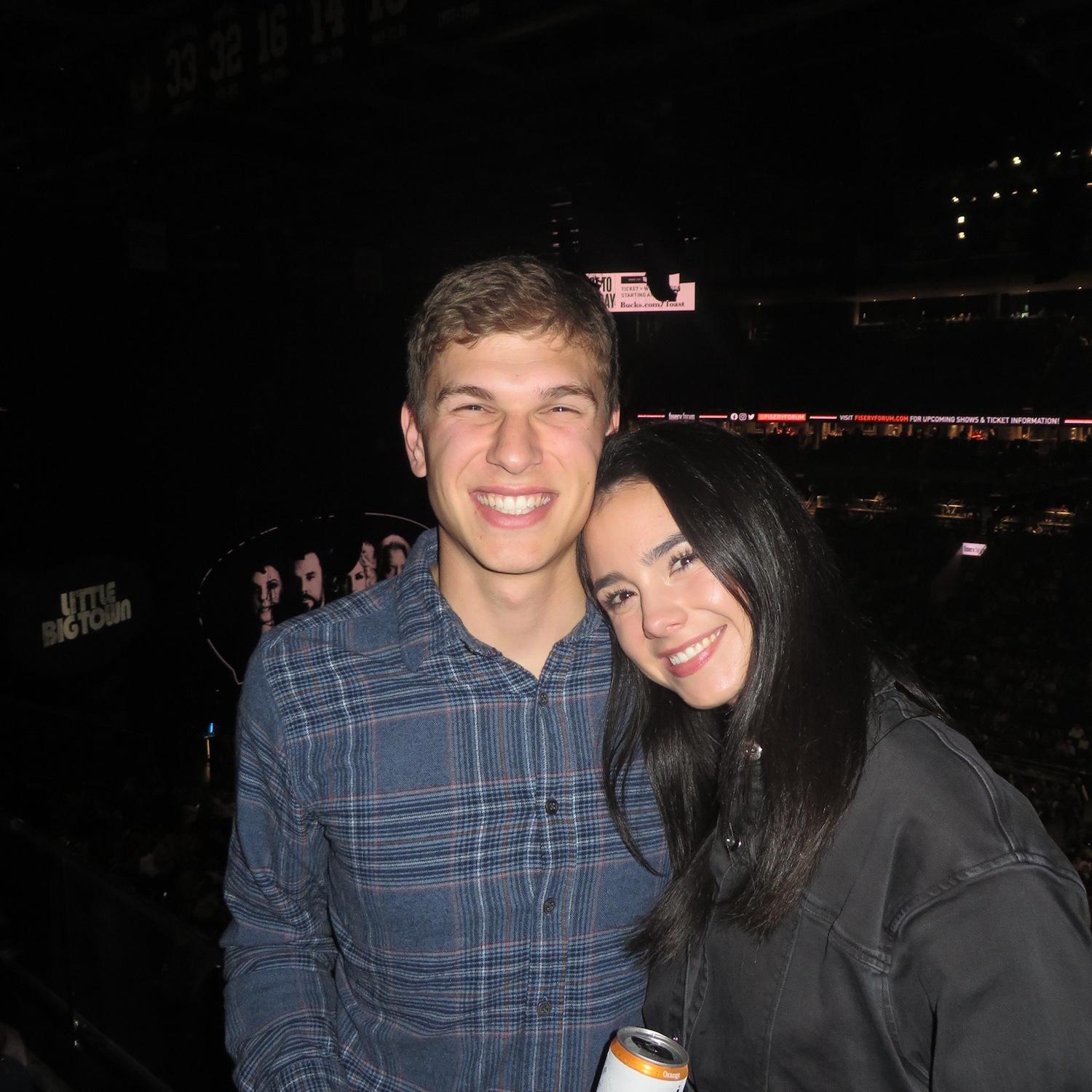 Double date night for a concert with Max and Andy