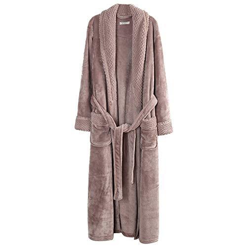 Richie House Women's Plush Soft Warm Fleece Bathrobe Robe RH1591