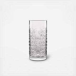 Mixology Textures Highball Glass, Set of 4