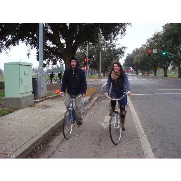 Cruising through Davis, CA. 2010.