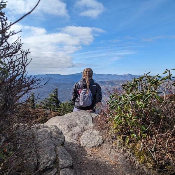 The view of our first hike together