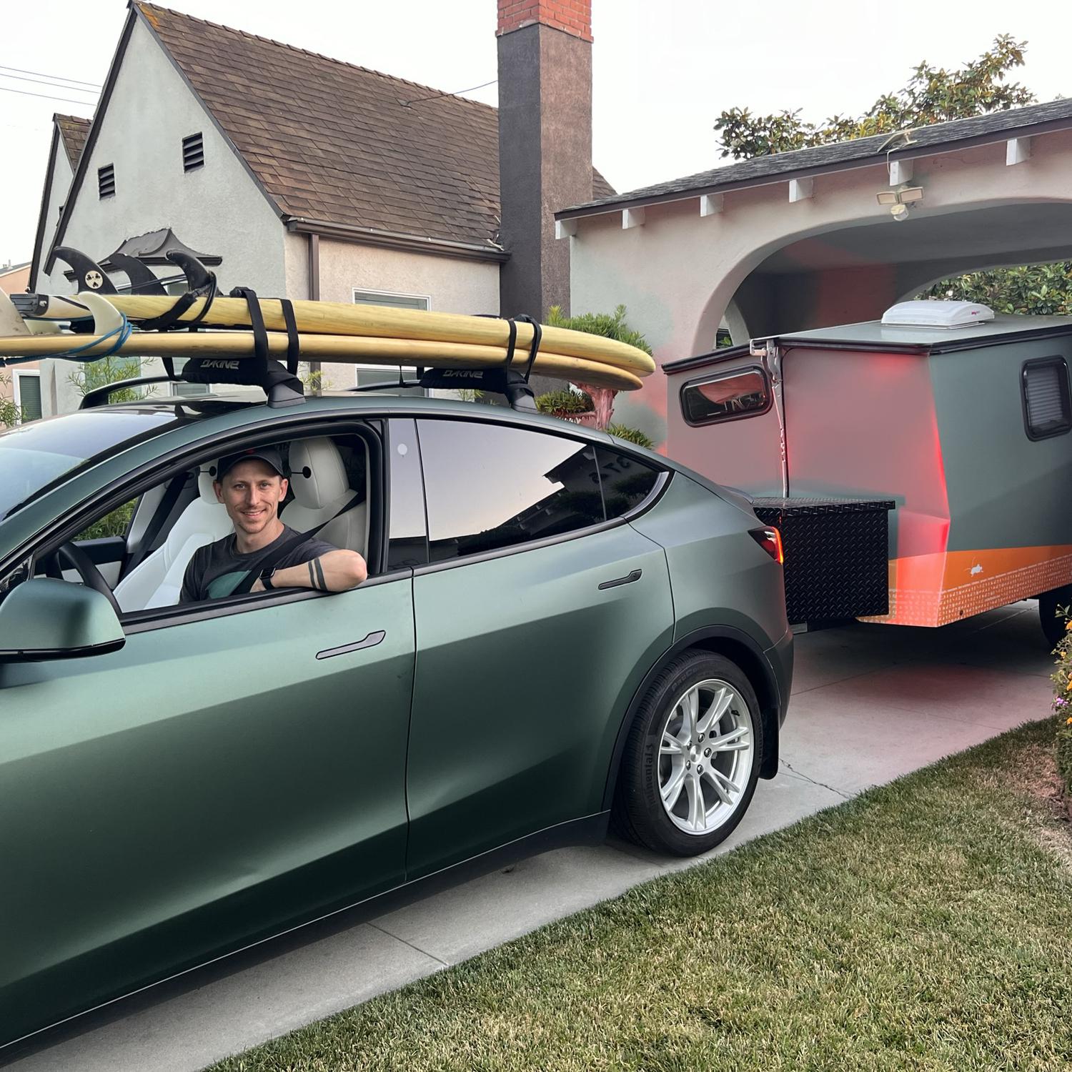 Gearing up for a road trip with the Cricket and a matching BU