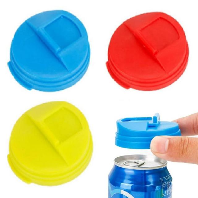 Soda Can Covers, 2024 Upgraded Can Covers for Soda Cola Can Lid Covers Round Protector- Soda Can Lids Reusable For Soda/Beer/Energy Drink Cans (3 PCS)