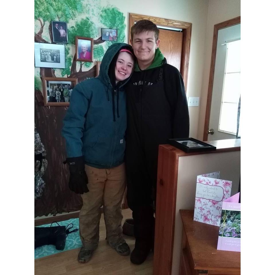 The first time actually went snowmobiling together!