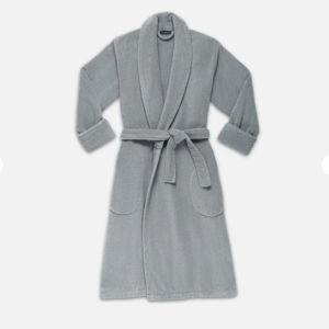 Super-Plush Robe (Color Pewter, Size Small)