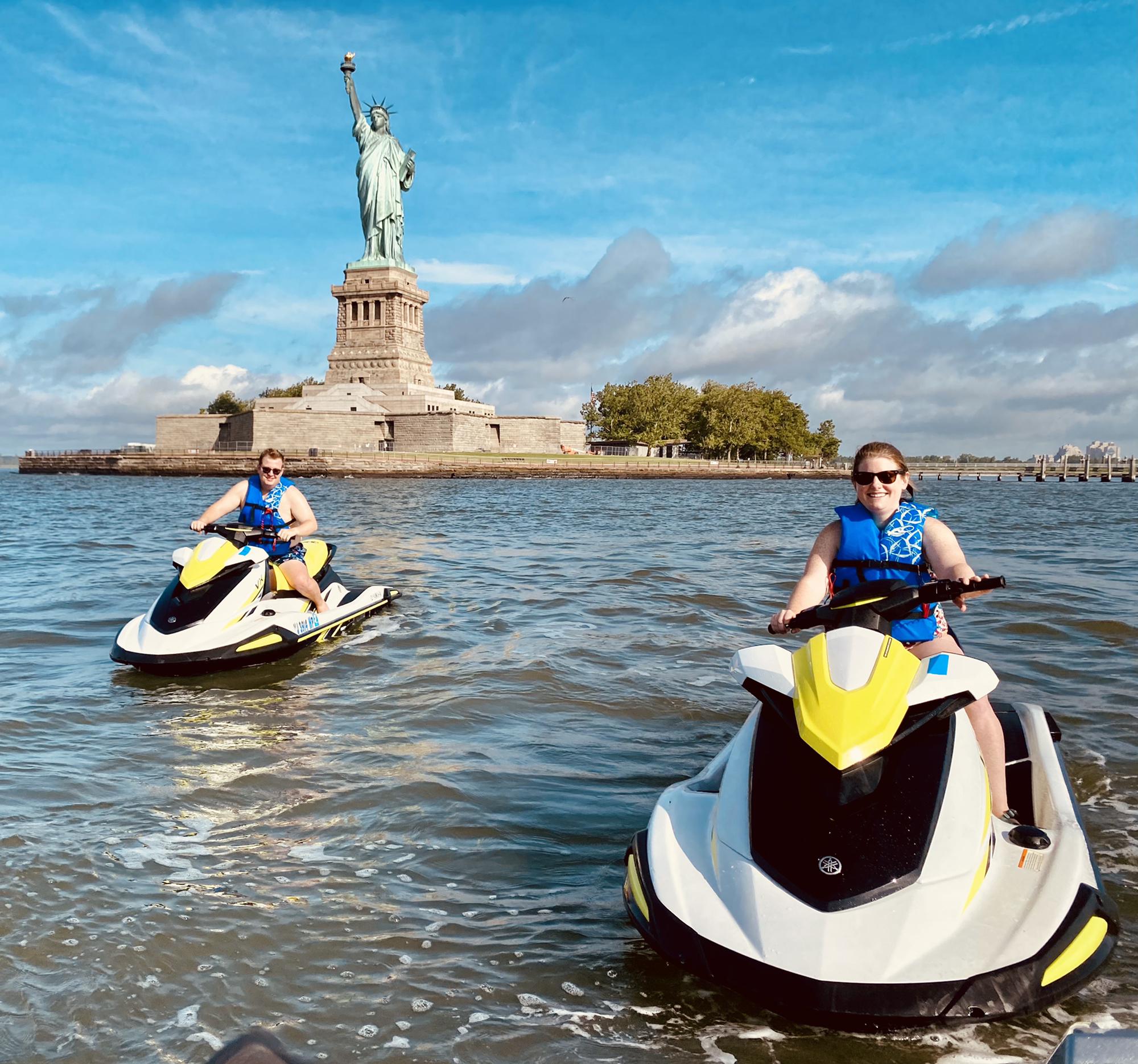 Jetskiing around Manhattan for 1st anniversary.  June 2021.