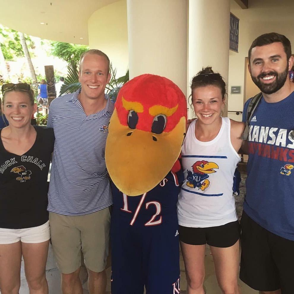 Traveled all the way to Maui to watch our Jayhawks play with Sarah and Scott Penny