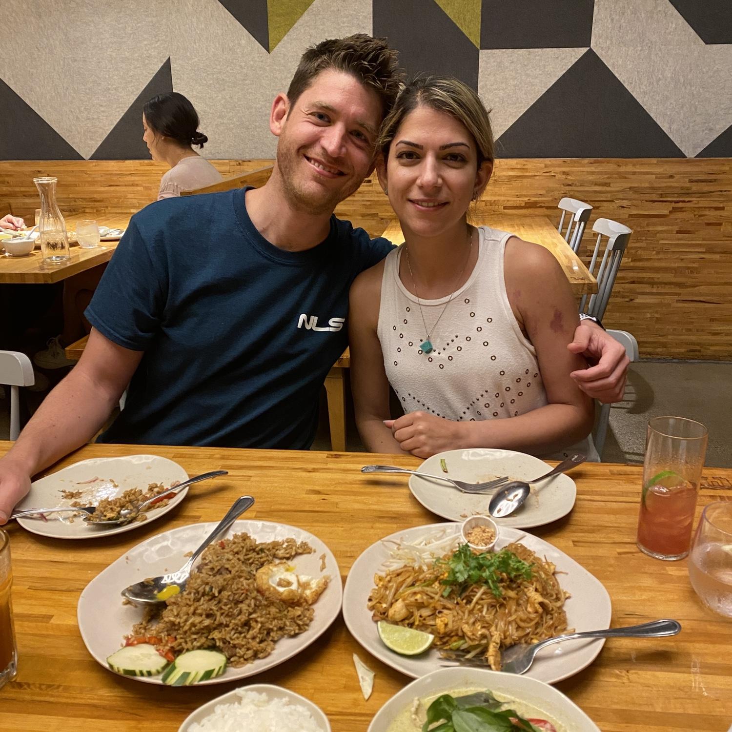 Our favorite spot! 
Manaow was our favorite take out date during the pandemic