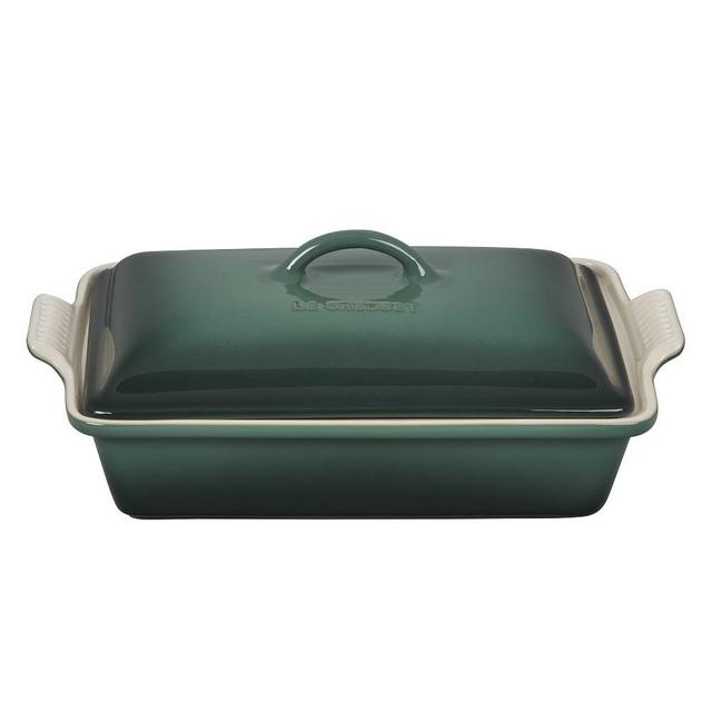 Le Creuset Heritage Stoneware Rectangular Covered Casserole, 12 1/2", Artichaut