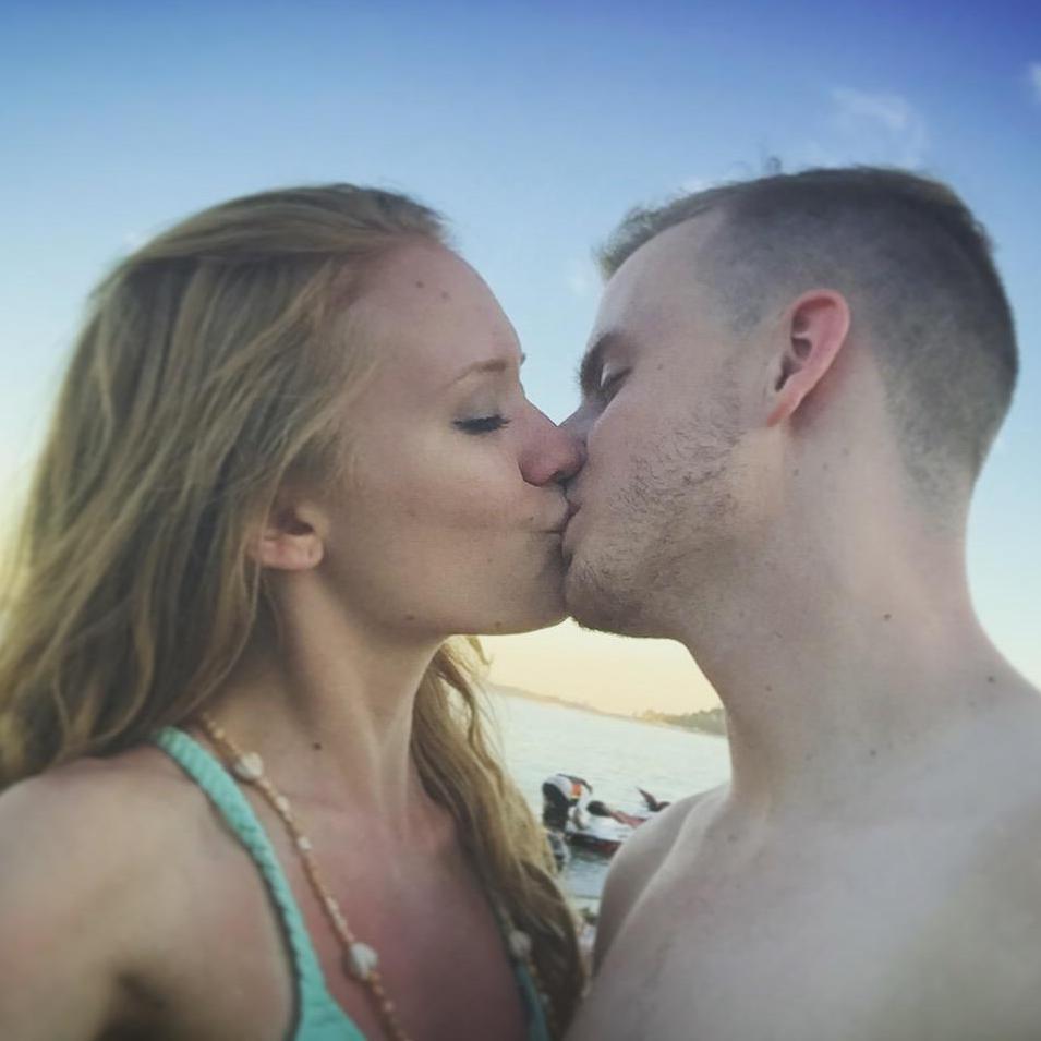 June 27, 2016. This was the first day we said we loved each other. He said "I love your butt" and then I said "I love you!" It was the cutest, most perfect moment ever.