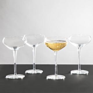 Chrissy Essential Champagne Coupe Glass, Set of 4