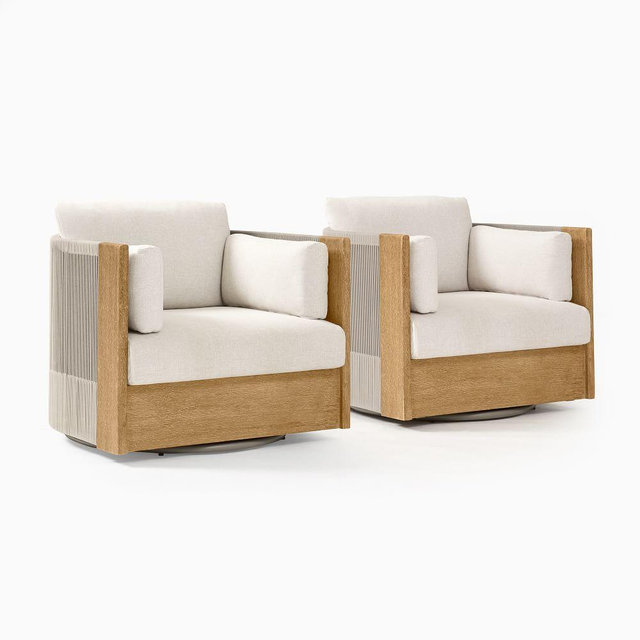 Porto Swivel Chair Set Of 2, Reef