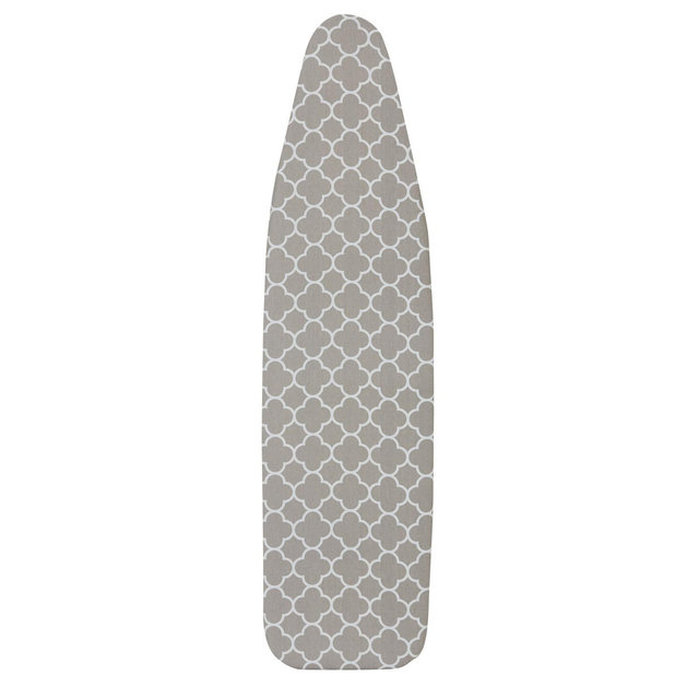 Ironing Board Cover, 100% Cotton, Gray Trellis