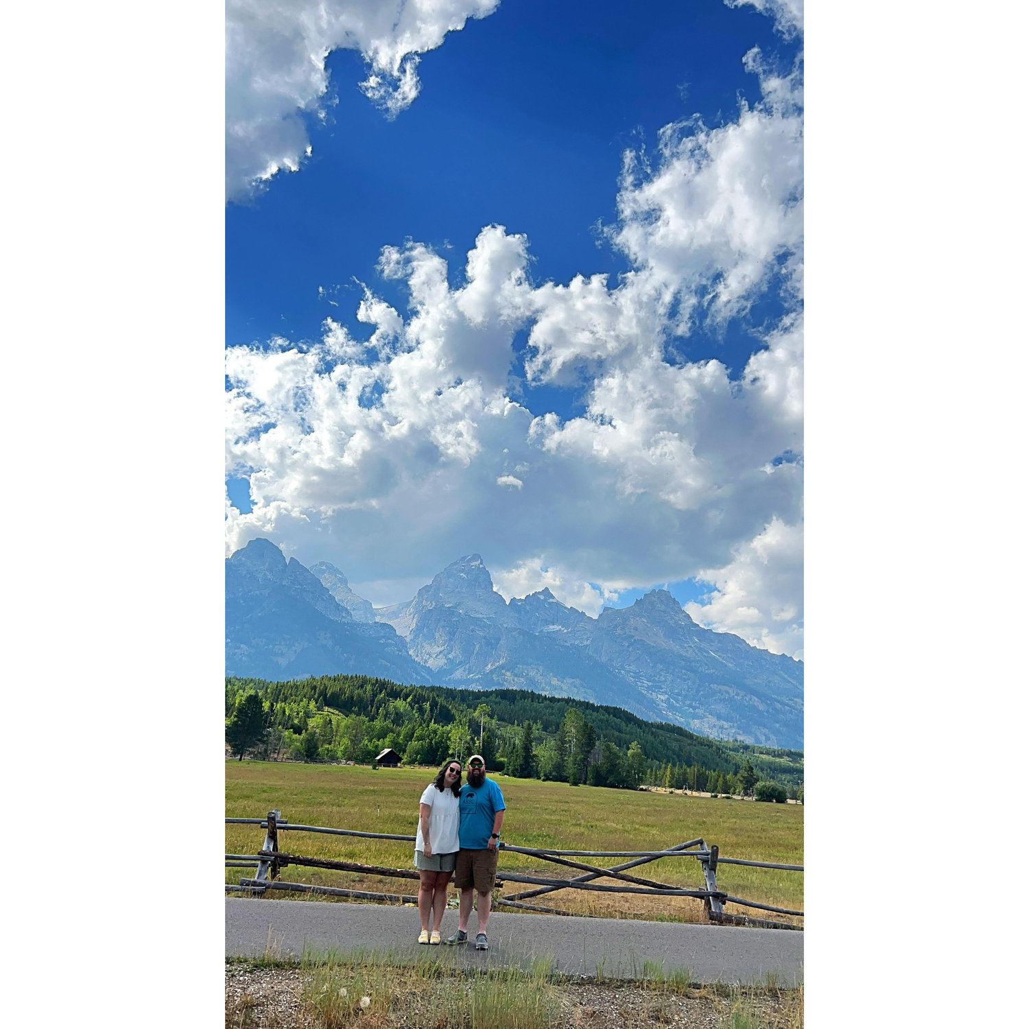 Visiting the Grand Tetons in Wyoming together.