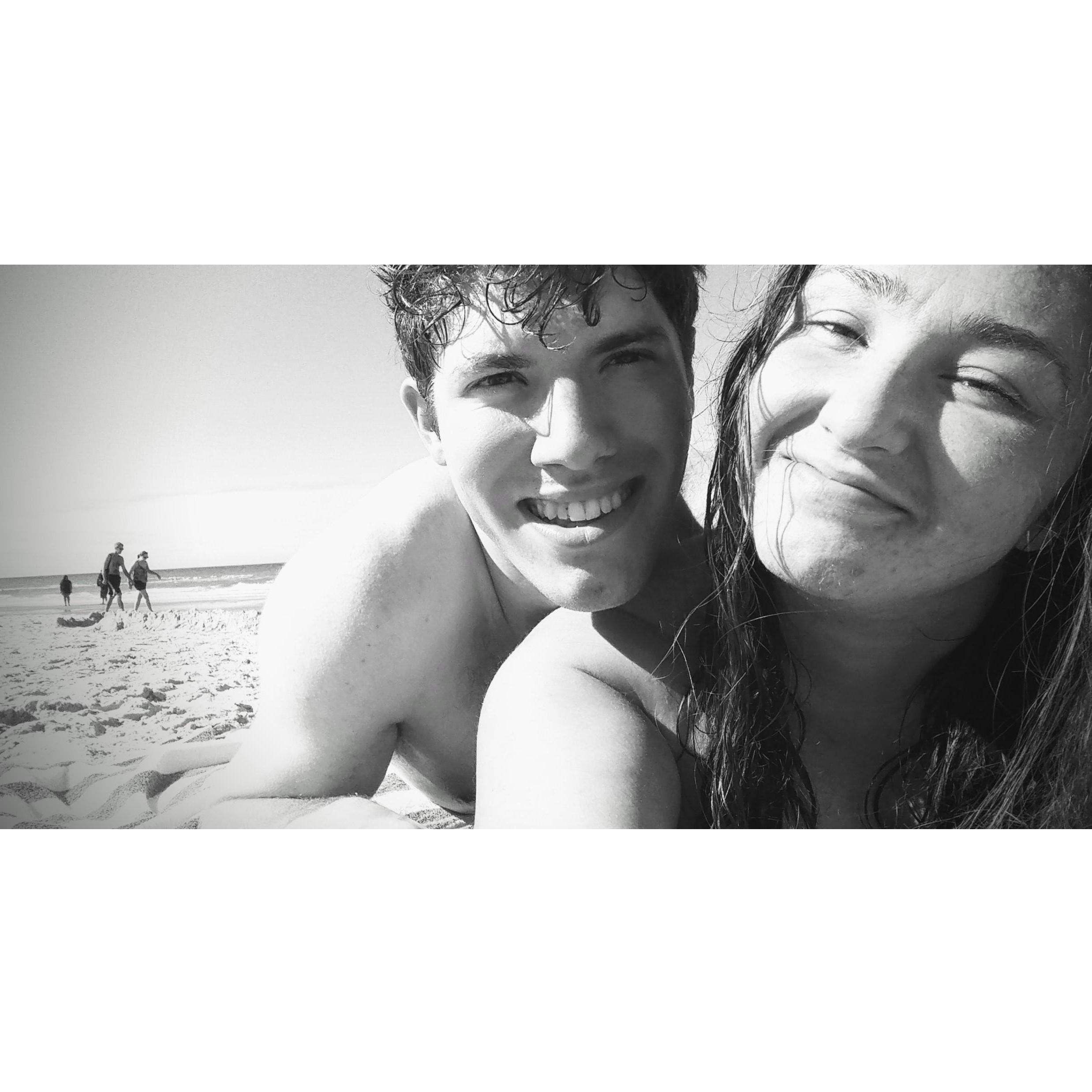 Baking on the beach :p