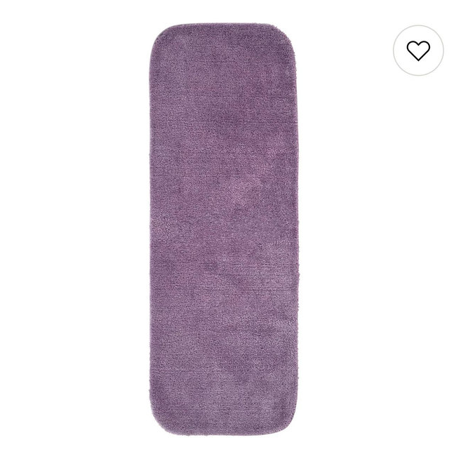 Garland Rug Deco Solid Plush and Soft 22x60 Runner - Purple