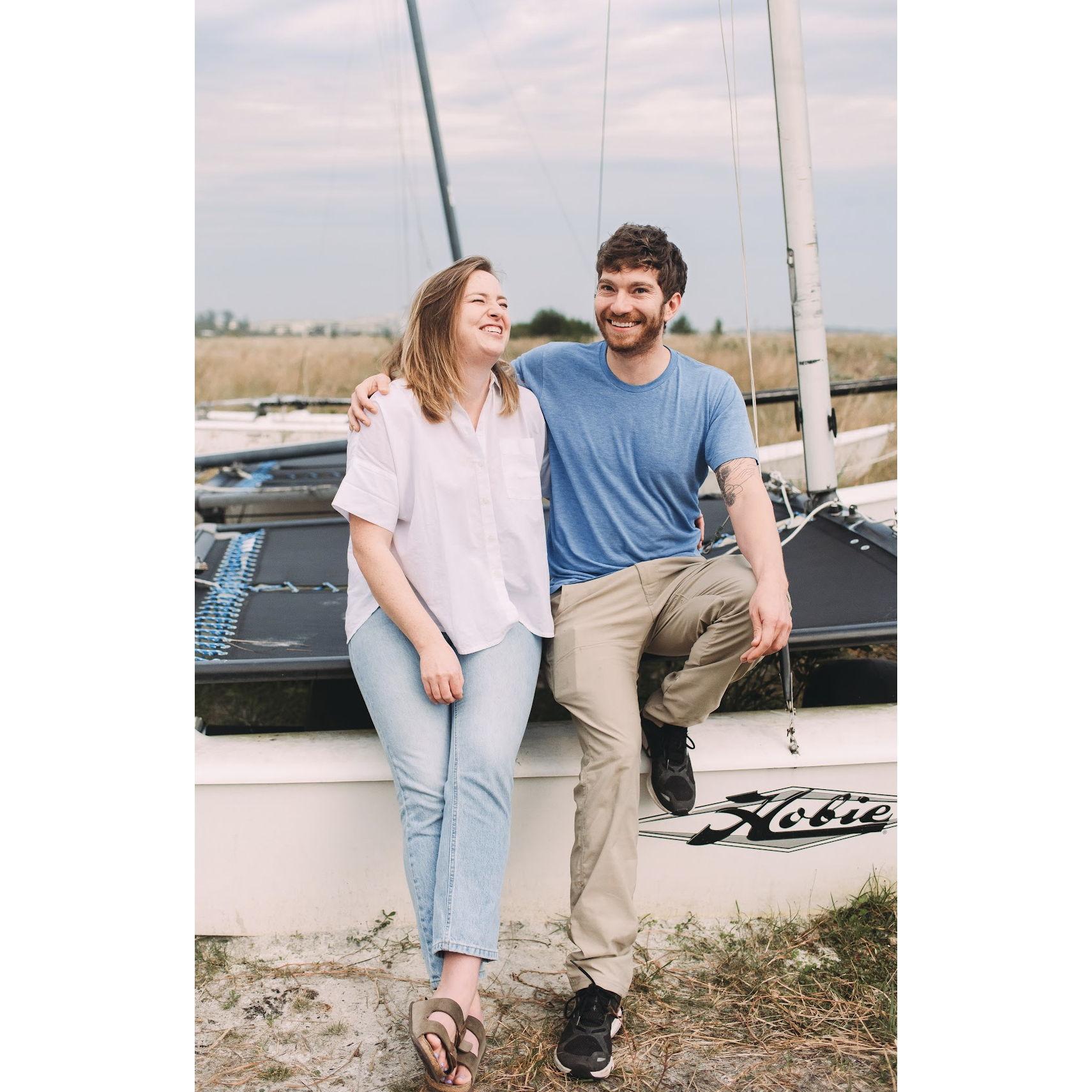 Our accidental engagement photos with Zach's family in Florida.