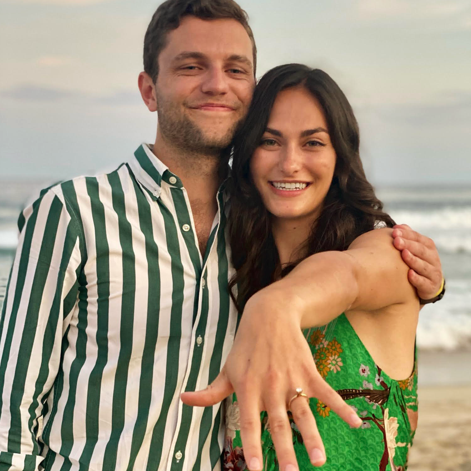 On Saturday August 14th, 2021 Dylan proposed to Abbey on the beach in Mexico.