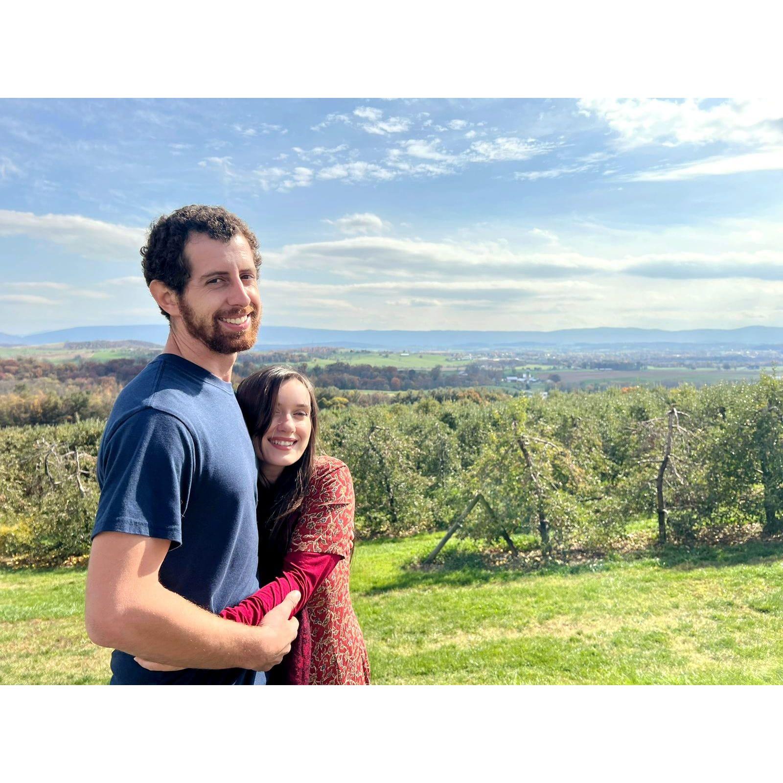 She said Yes! at Showalter's Orchard, Timberville, VA