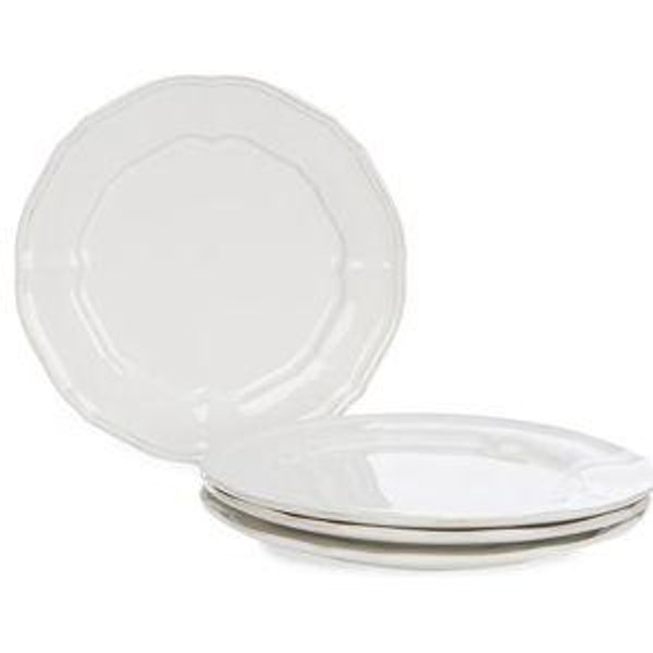 Southern Living Richmond Collection Dinner Plates, Set of 4: White
