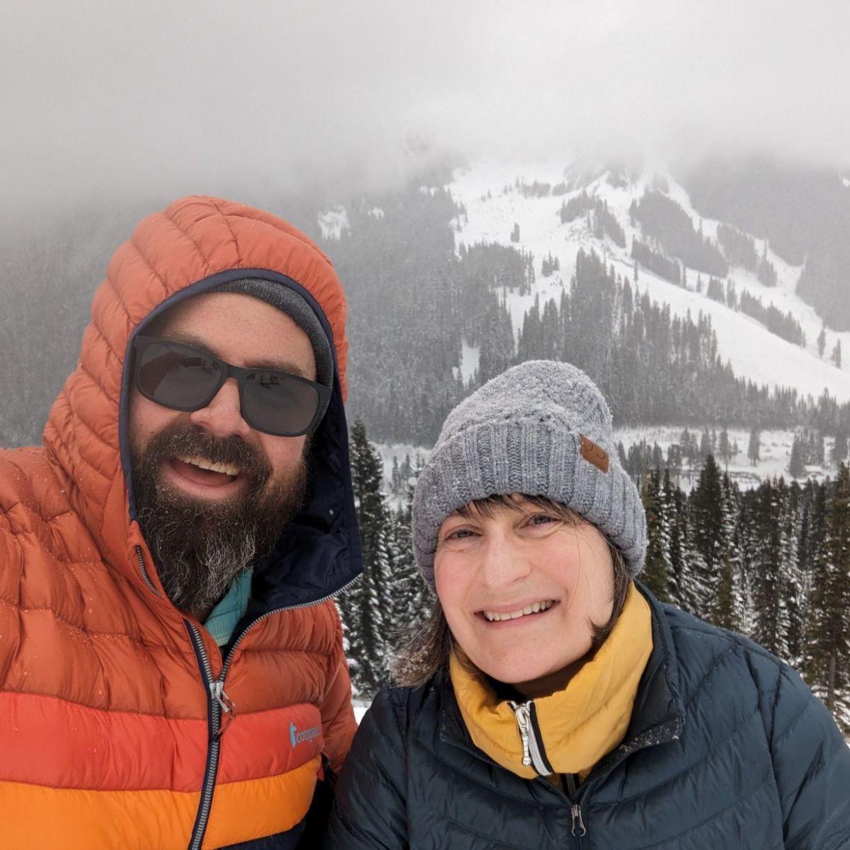 Snowshoeing near Stevens Pass