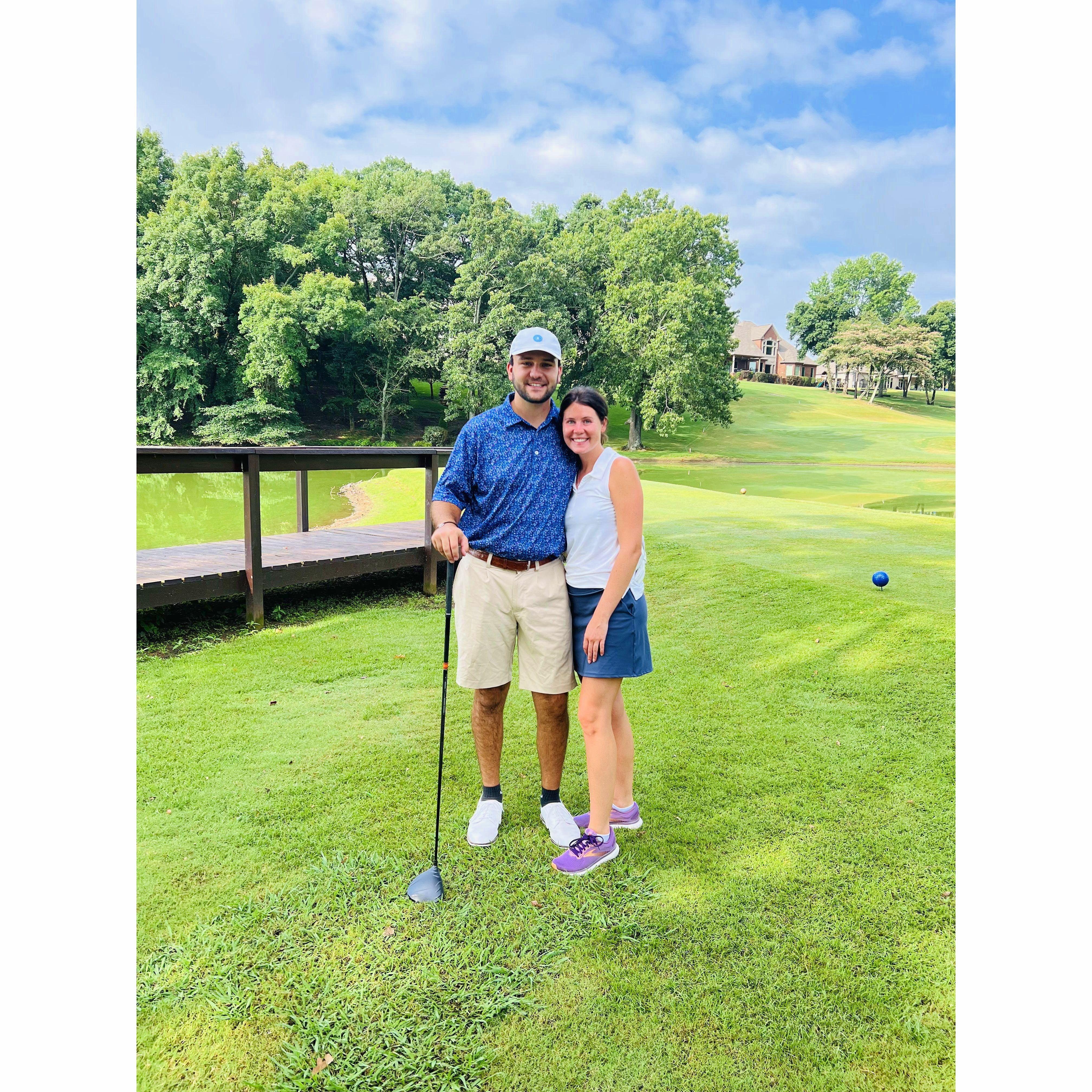 I occasionally golf with him!