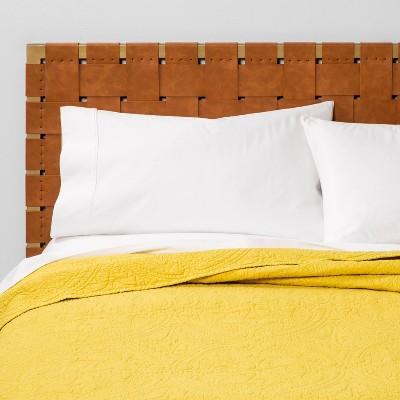 King Medallion Stitch Quilt Saffron - Opalhouse&#8482;