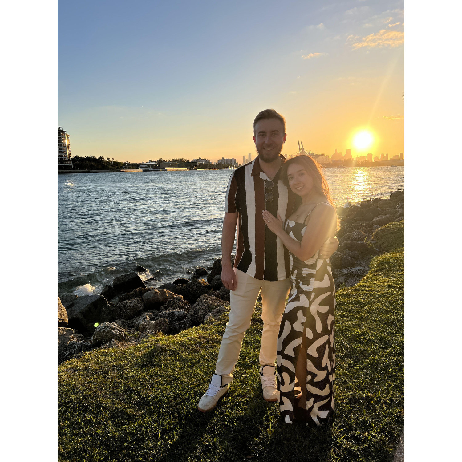 When we got engaged in Miami 2024