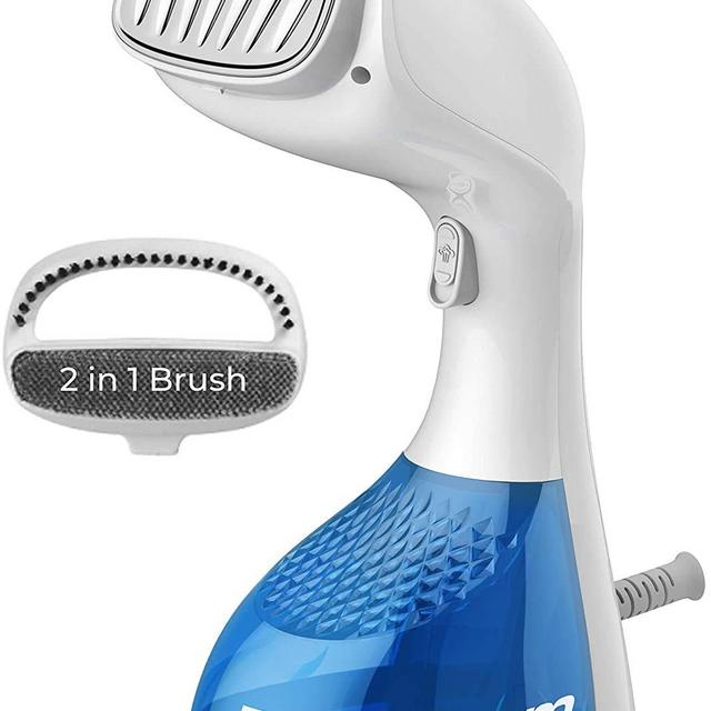 PurSteam 1400-Watt Steamer for Clothes with Pump Steam Technology, Portable Handheld Garment Fabric Wrinkles Remover, 30s Fast Heat-up, Auto-Off, Large Detachable Water Tank