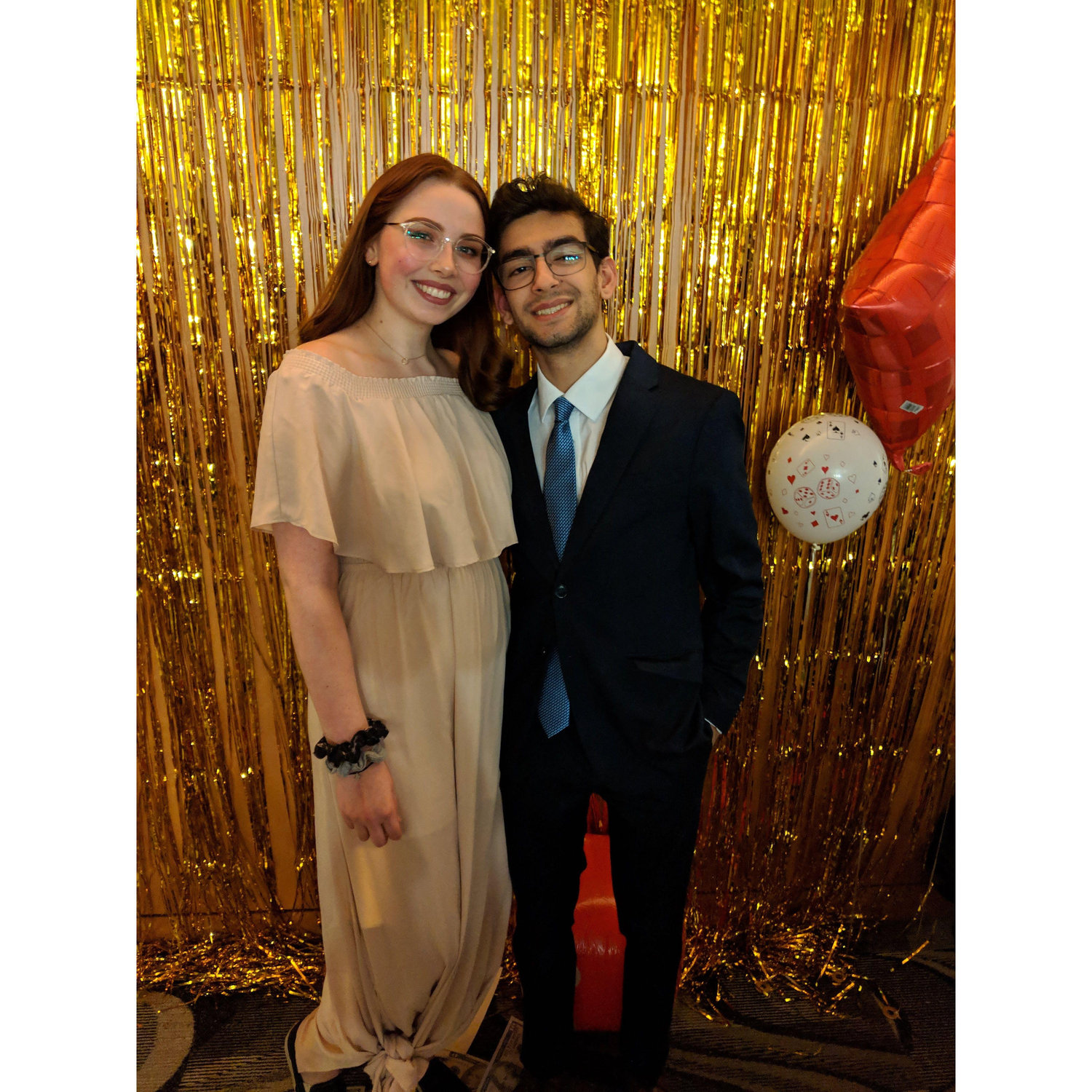 Our first outing as a couple - Casino Night for Global Leadership. Fall 2018