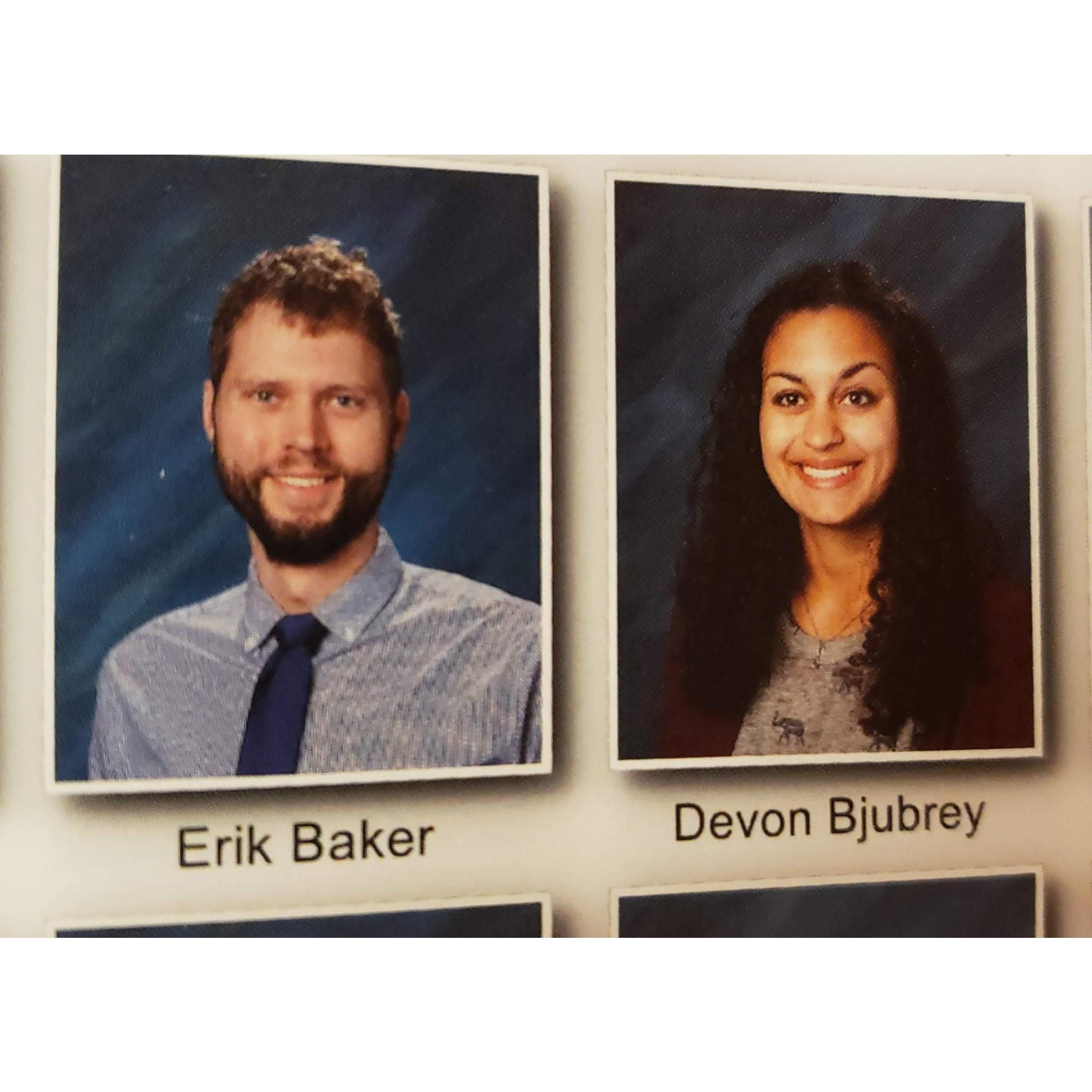 The first year we were both in the yearbook.