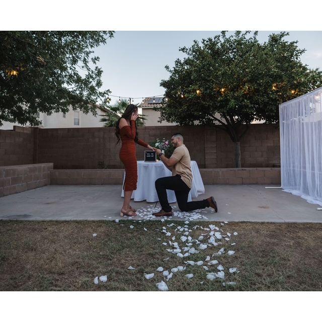 The day you asked me to marry you and I cannot wait to be your wife