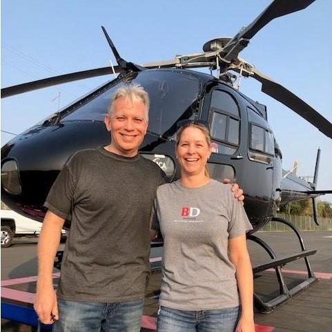 Helicopter ride in September 2020. This day began the chapter of our story that led to "I do"!