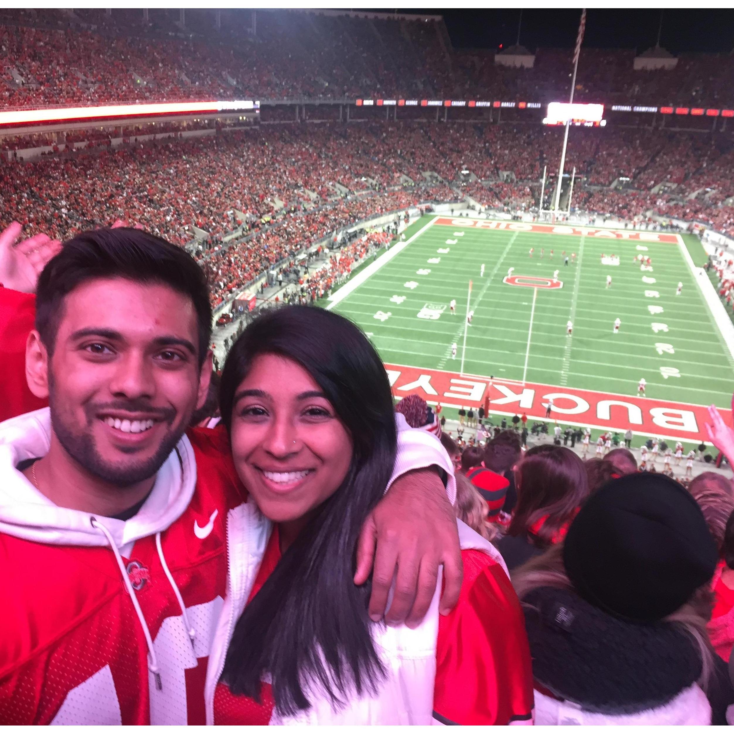 Mayank's First OSU Game