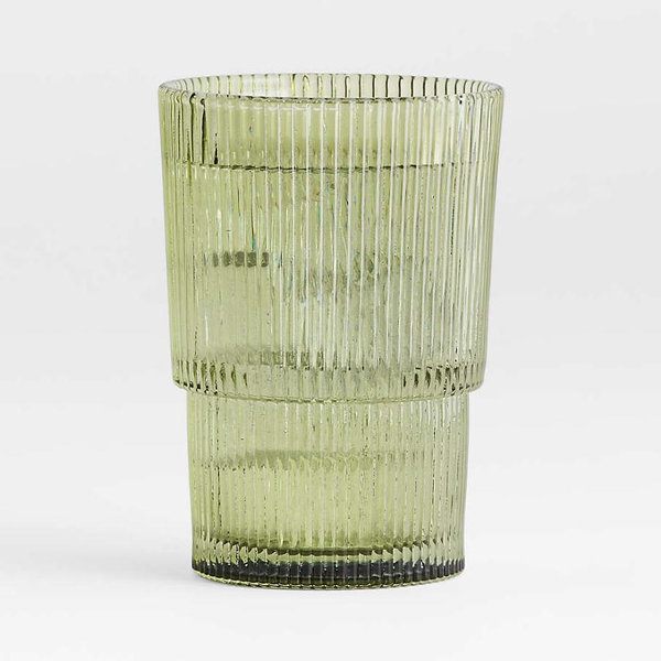 Atwell 16-Oz. Moss Green Stackable Highball Glass
