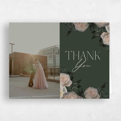 Multi-Colored Wedding Thank You - Poet Photo