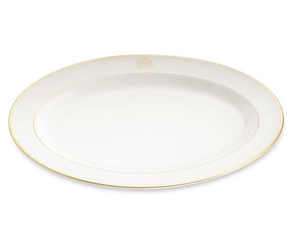 Pickard Monogrammed Oval Platter