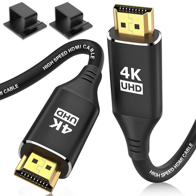 KELink HDMI Cables 20FT/6M, 4K @ 60 Hz in-Wall CL3 Rated HDMI 2.0 Cord High Speed HD Shielded Cord Compatible with Roku TV/Laptop/PC/HDTV and More