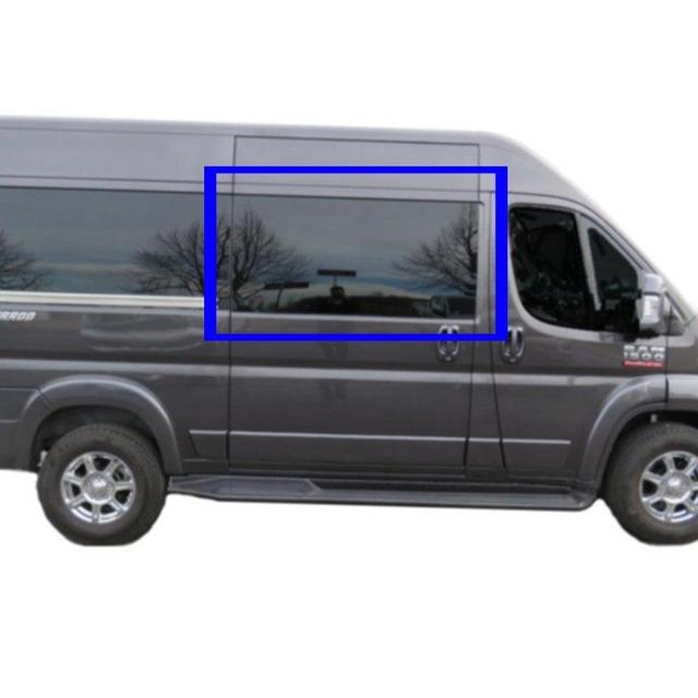 VWD Passenger Sliding Door Window RAM ProMaster Van 14-21