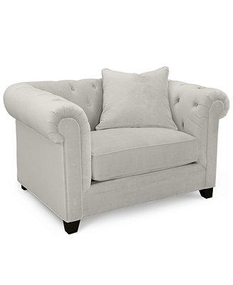 Saybridge 52" Fabric Armchair, Created for Macy's