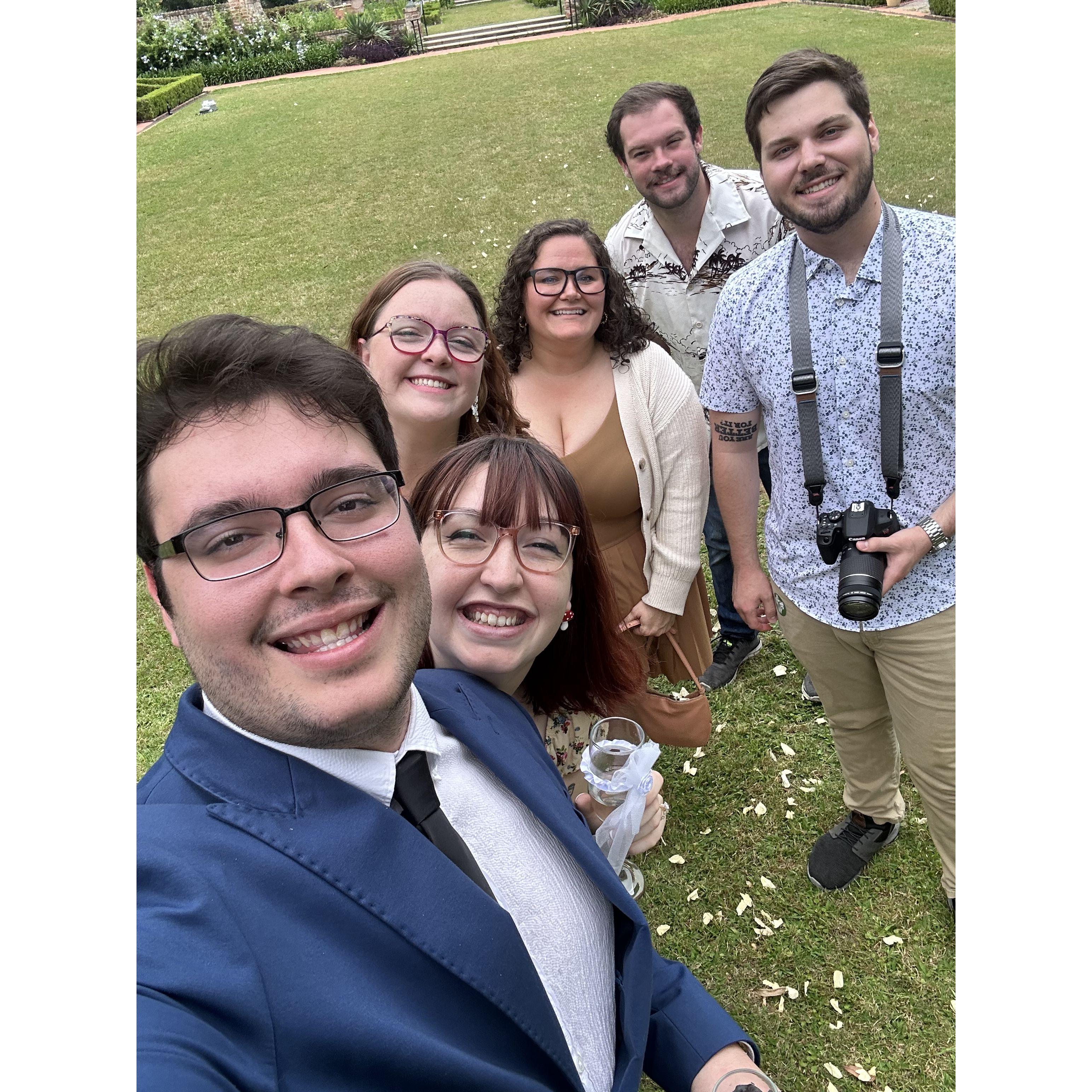 Our amazing friends who were present during the proposal
