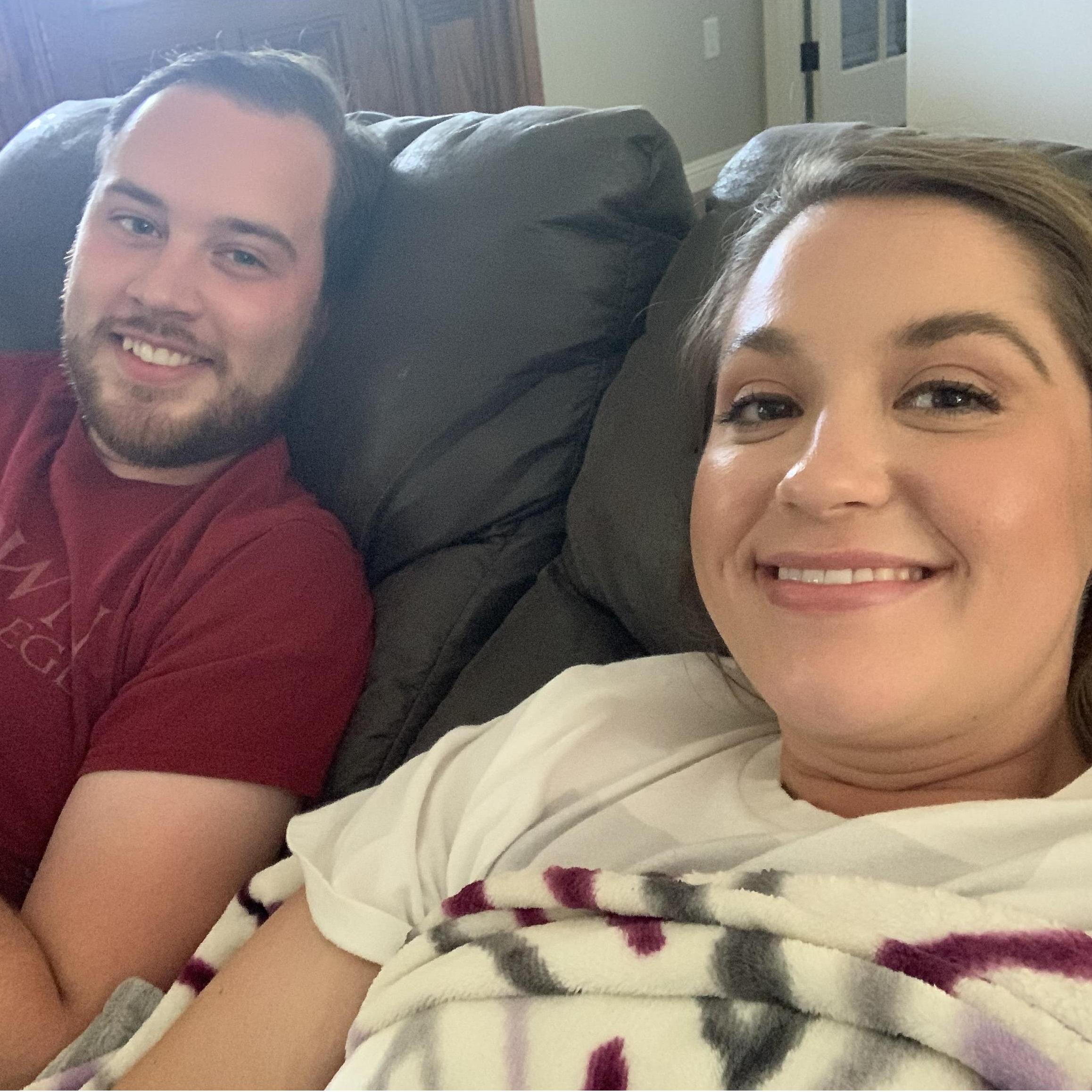 Doing what we do best: relaxing on the couch! ;)