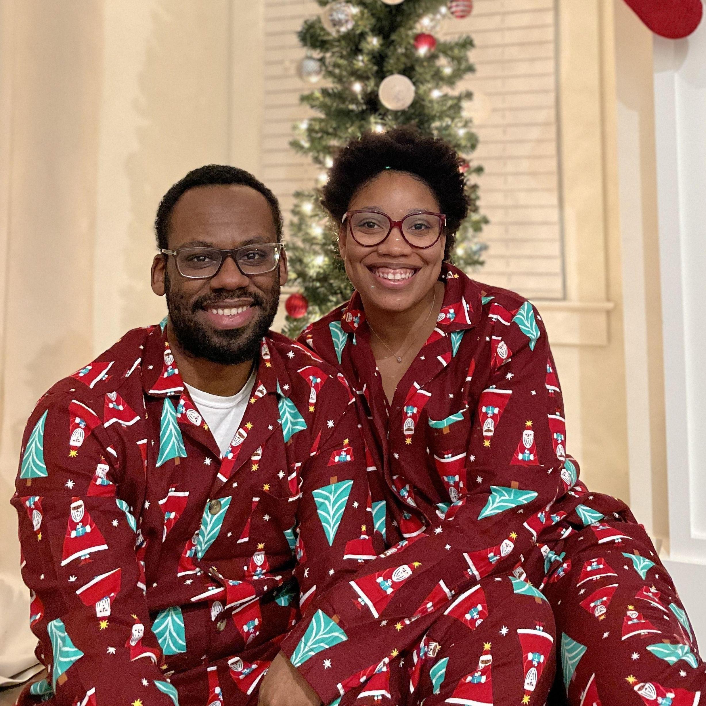 Dec 2022: Matching PJs for our first Christmas in the new house
