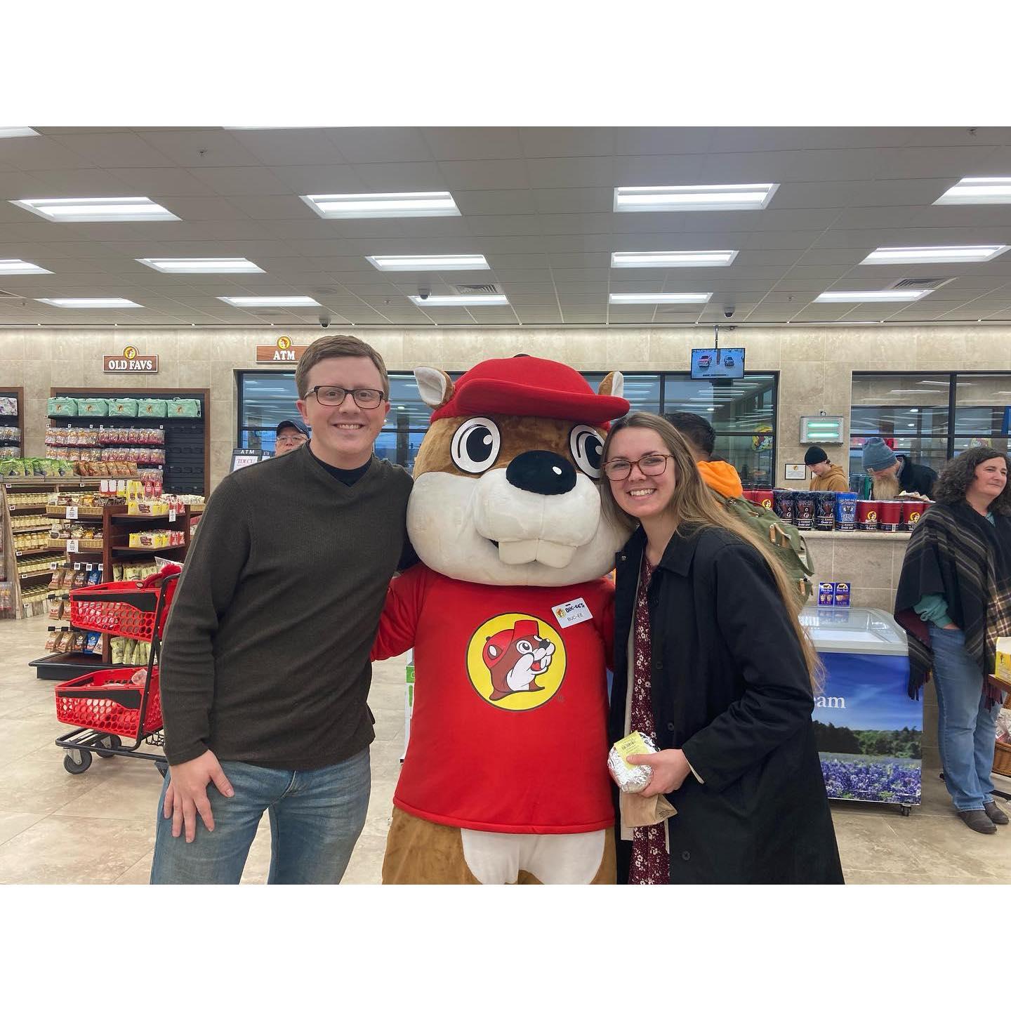 Josh and I are both from the South and loved visiting with Buc-ee recently! We enjoy sharing southern culture as a couple and will always carry it with us everywhere we go! The South is our home!