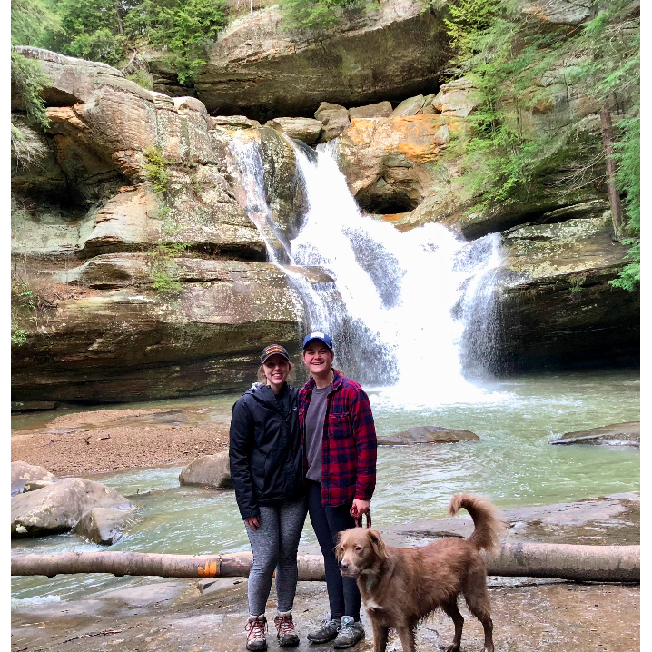 First picture of us together, Hocking Hills 2018
