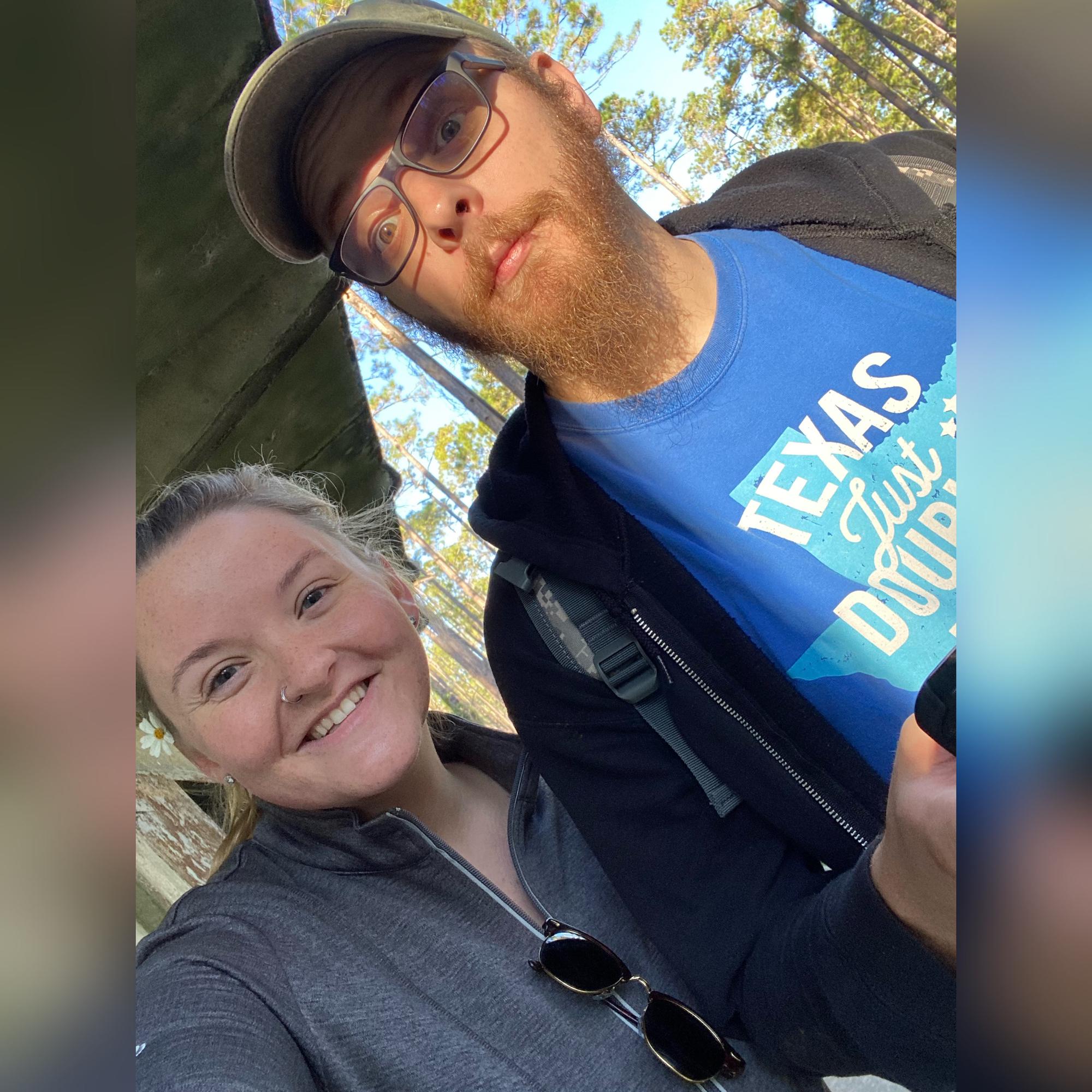 Adventuring at one of our many favorite hiking trails.