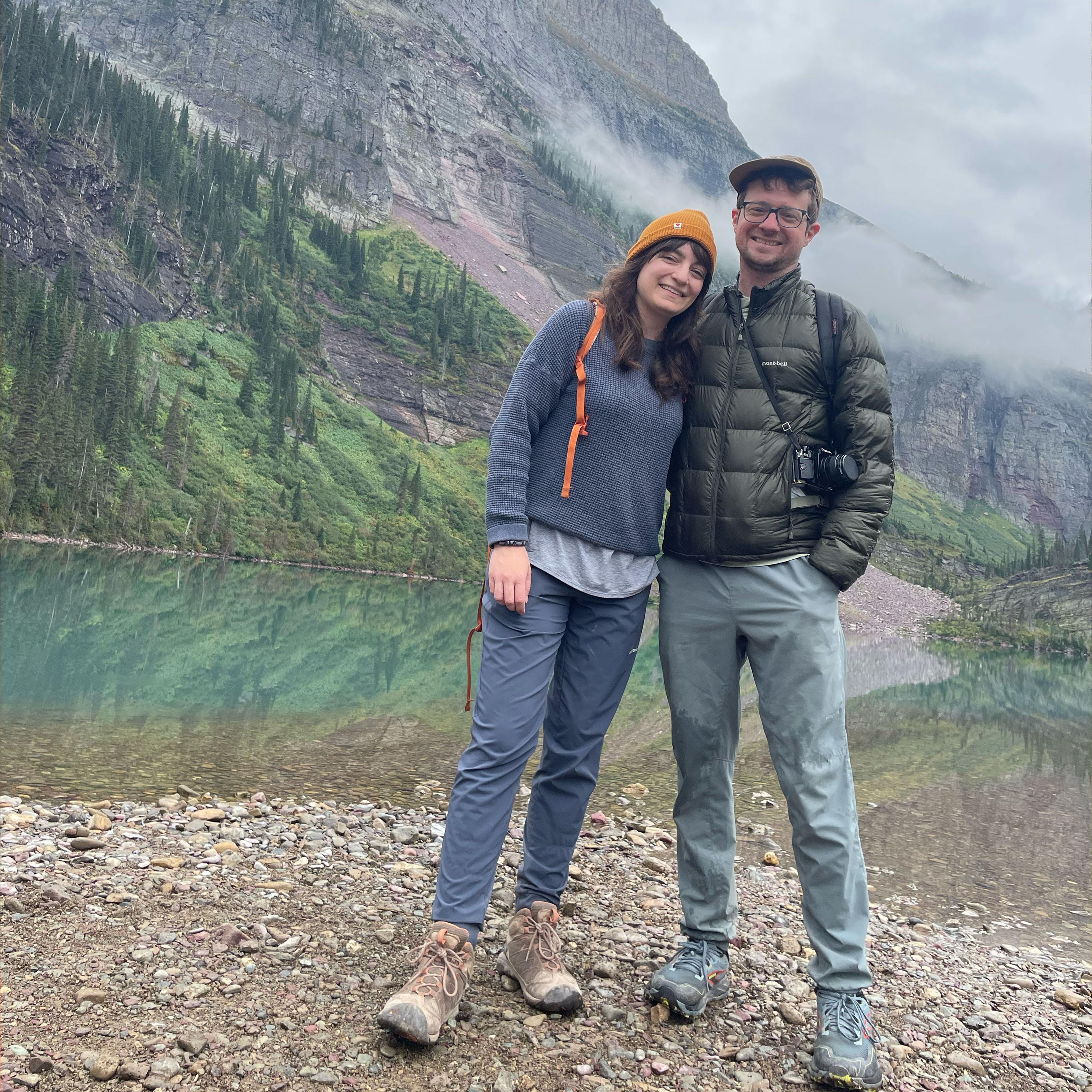 In Glacier National Park, the day after we got engaged! (2024)
