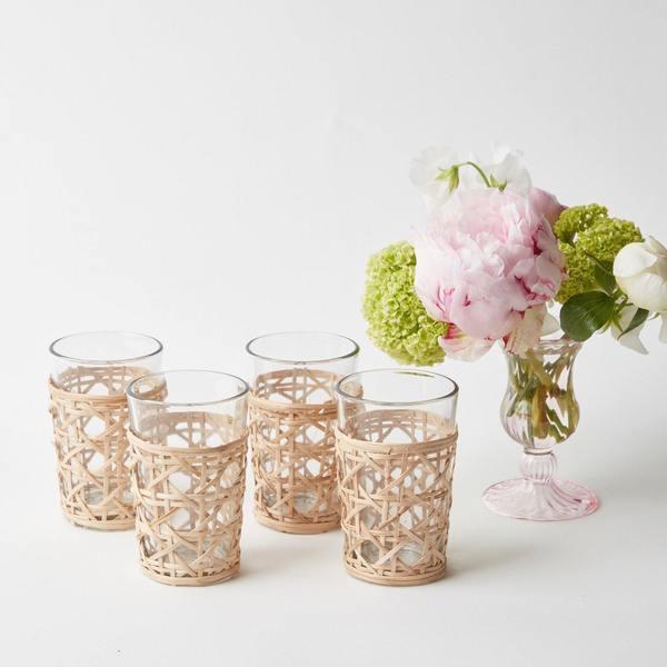Bamboo Weave Glasses (Set of 4)